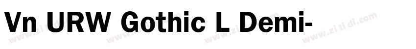 Vn URW Gothic L Demi字体转换
